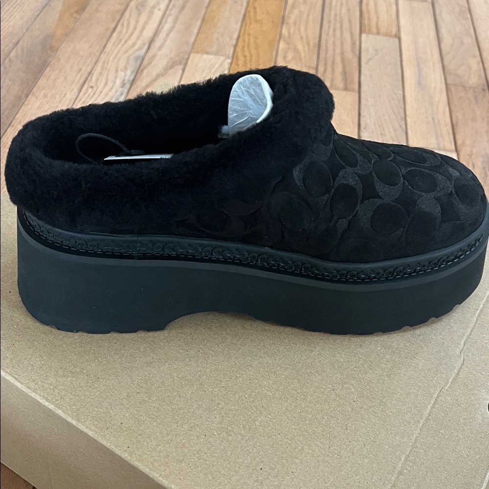 COACH Women's Cecelia Slip-On Platform Clogs - Picture 3 of 12